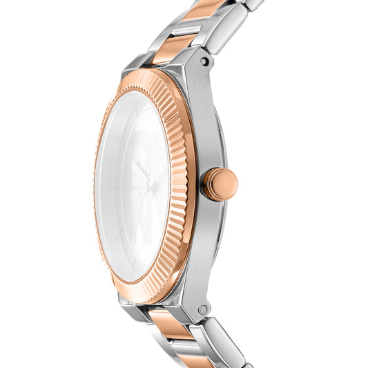 DKNY Logo Women's Silver Dial Stainless Steel Watch
