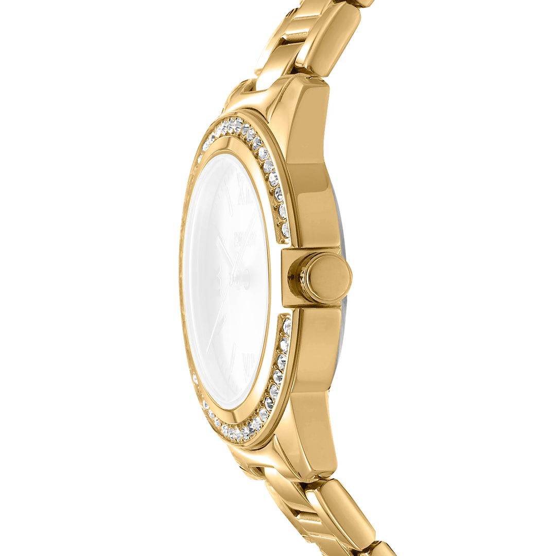 DKNY EVENING Women's Champagne Dial Stainless Steel Watch