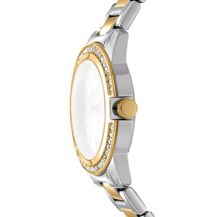 DKNY EVENING Women's White MOP Dial Stainless Steel Watch