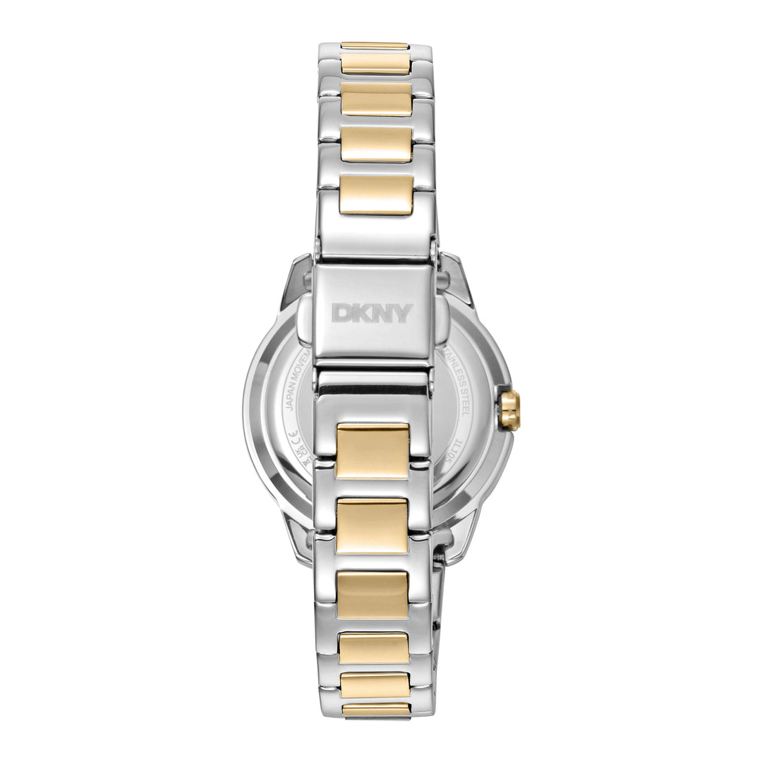 DKNY EVENING Women's White MOP Dial Stainless Steel Watch