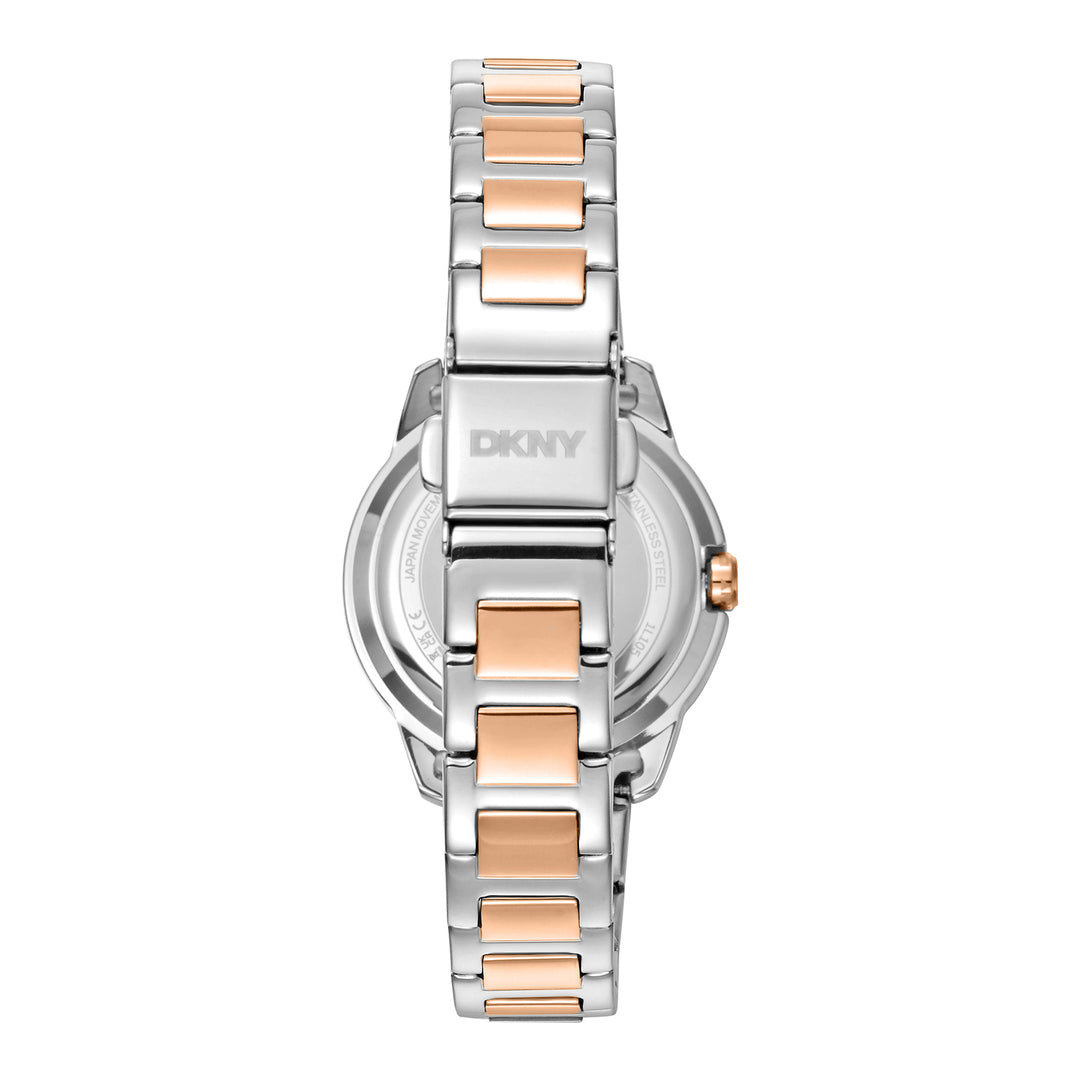 DKNY EVENING Women's White MOP Dial Stainless Steel Watch