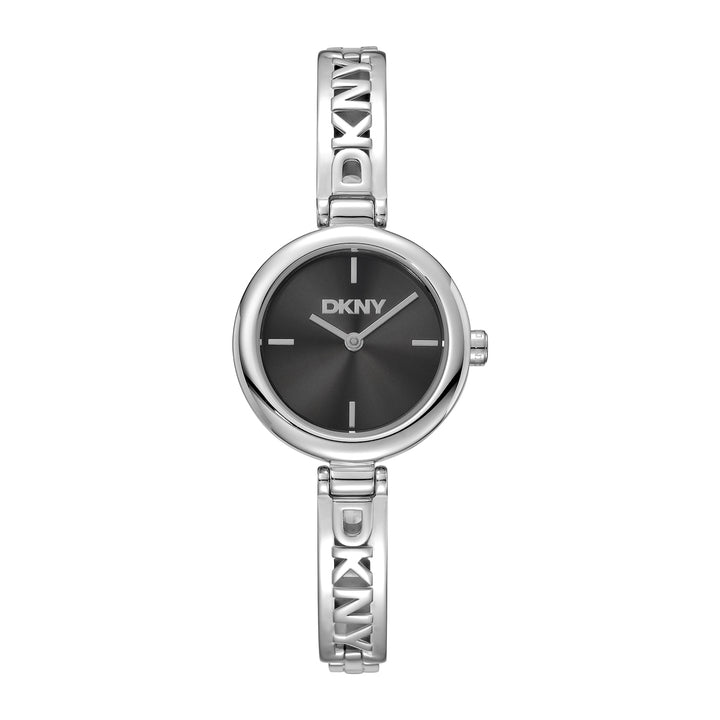 DKNY LOGO Women's Black Dial Stainless Steel Watch