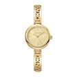 DKNY Logo Women's Champagne Dial Stainless Steel Watch
