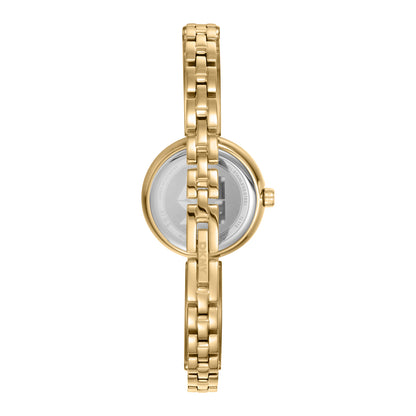 DKNY Logo Women's Champagne Dial Stainless Steel Watch