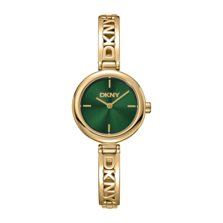 DKNY LOGO Women's Dark Green Dial Stainless Steel Watch
