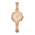 DKNY Logo Women's Rose Gold Dial Stainless Steel Watch