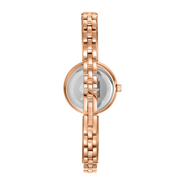 DKNY LOGO Women's Rose Gold Dial Stainless Steel Watch