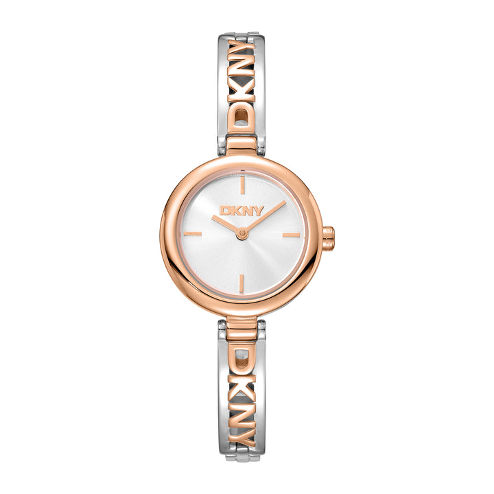 DKNY LOGO Women's Silver Dial Stainless Steel Watch