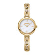 DKNY Logo Women's White MOP Dial Stainless Steel Watch