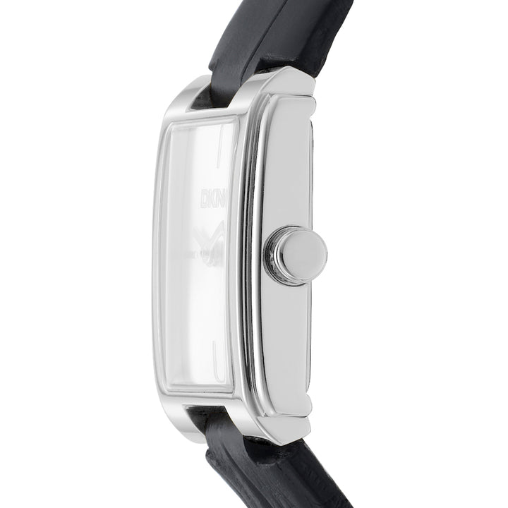 DKNY EVERYDAY Women's Silver Dial Leather Strap Watch