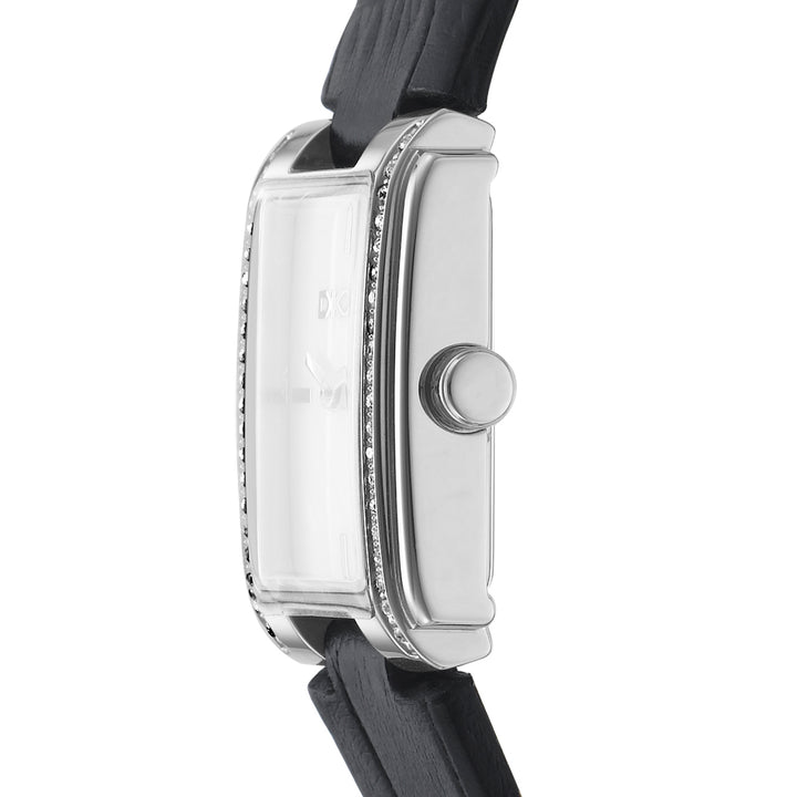 DKNY EVENING Women's White MOP Dial Leather Strap Watch