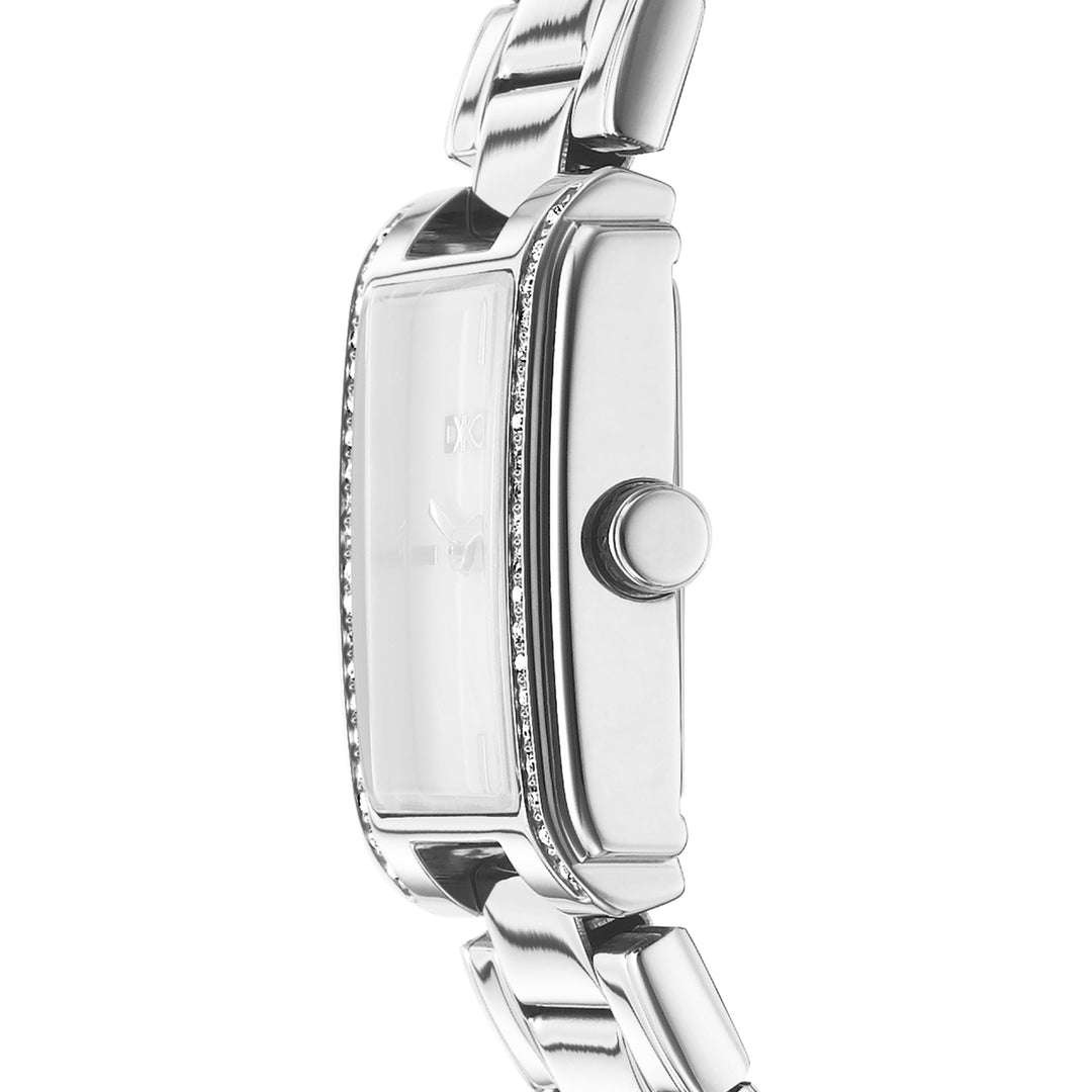 DKNY EVENING Women's Black Dial Stainless Steel Watch