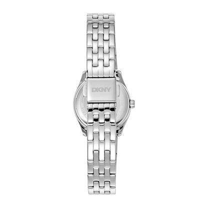 DKNY Logo Women's Silver Dial Stainless Steel Watch