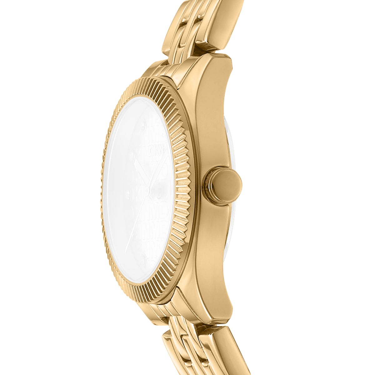 DKNY Logo Women's Silver Dial Stainless Steel Watch