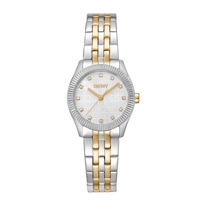 DKNY LOGO Women's Grey Dial Stainless Steel Watch