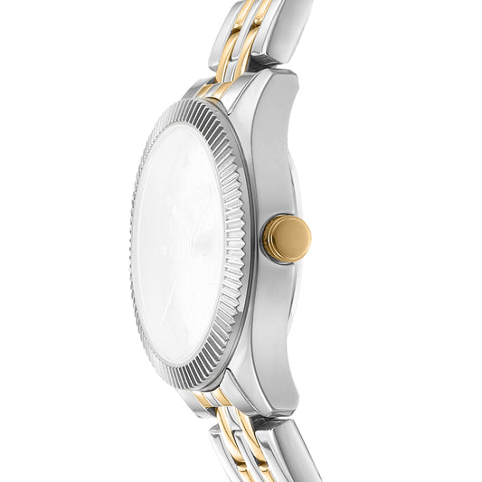 DKNY Logo Women's Grey Dial Stainless Steel Watch