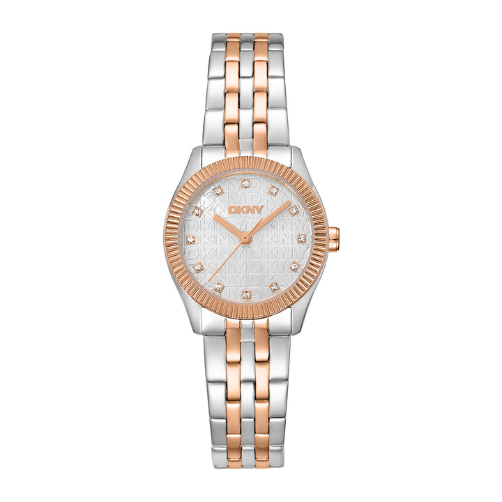 DKNY LOGO Women's Silver Dial Stainless Steel Watch