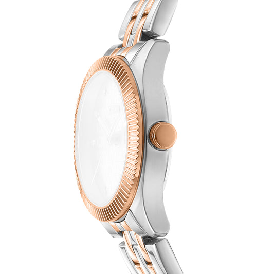 DKNY Logo Women's Silver Dial Stainless Steel Watch