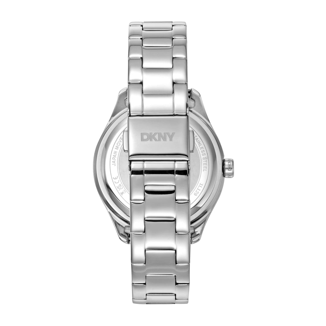 DKNY EVENING Women's White MOP Dial Stainless Steel Watch
