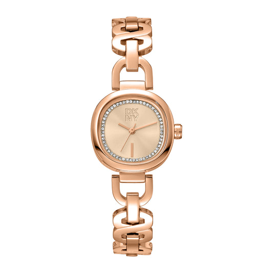 DKNY Everyday Women's Rose Gold Dial Stainless Steel Watch