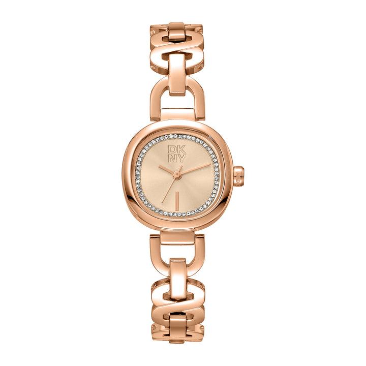 DKNY EVERYDAY Women's Rose Gold Dial Stainless Steel Watch