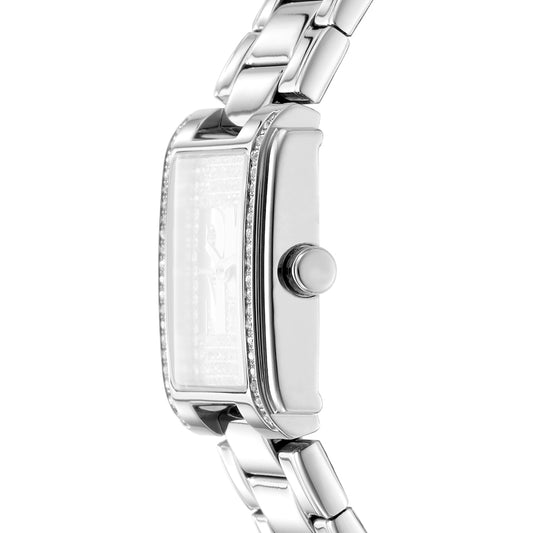 DKNY Logo Women's Silver Dial Stainless Steel Watch