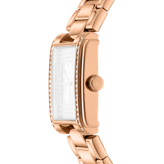 DKNY Logo Women's Silver Dial Stainless Steel Watch