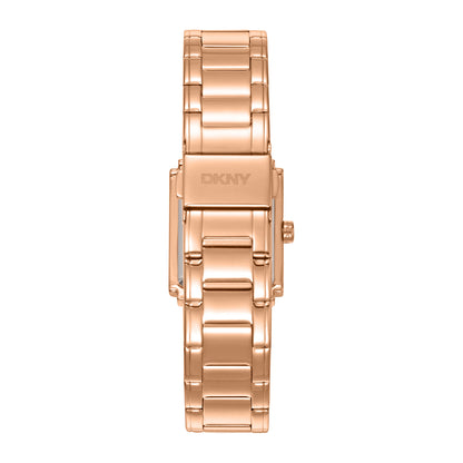 DKNY Logo Women's Silver Dial Stainless Steel Watch