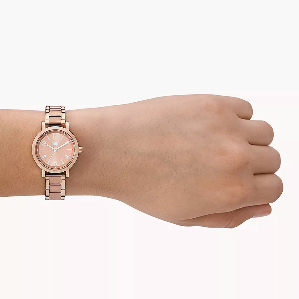 Dkny Soho Rose Gold Alloy Women's Watch