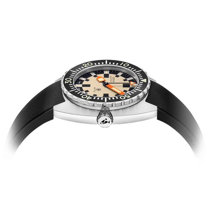 Doxa Men's Silver Tone Case Beige Dial Automatic Watch