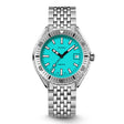 Doxa Men's Silver Tone Case Turquoise Dial Automatic Watch