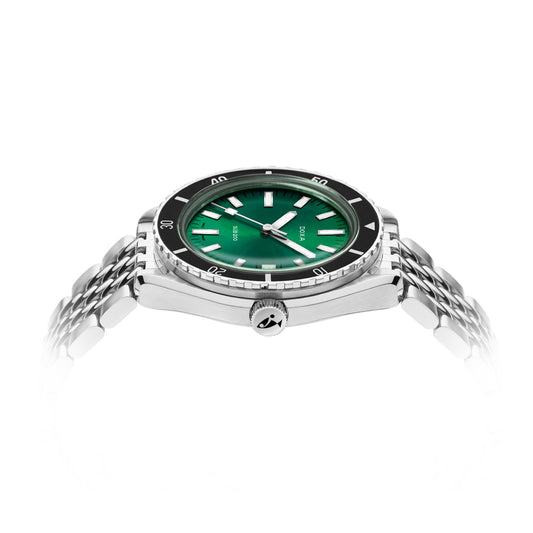 Doxa Men's Sub 200 Sea Emarald Silver Tone Case Green Dial Automatic Watch