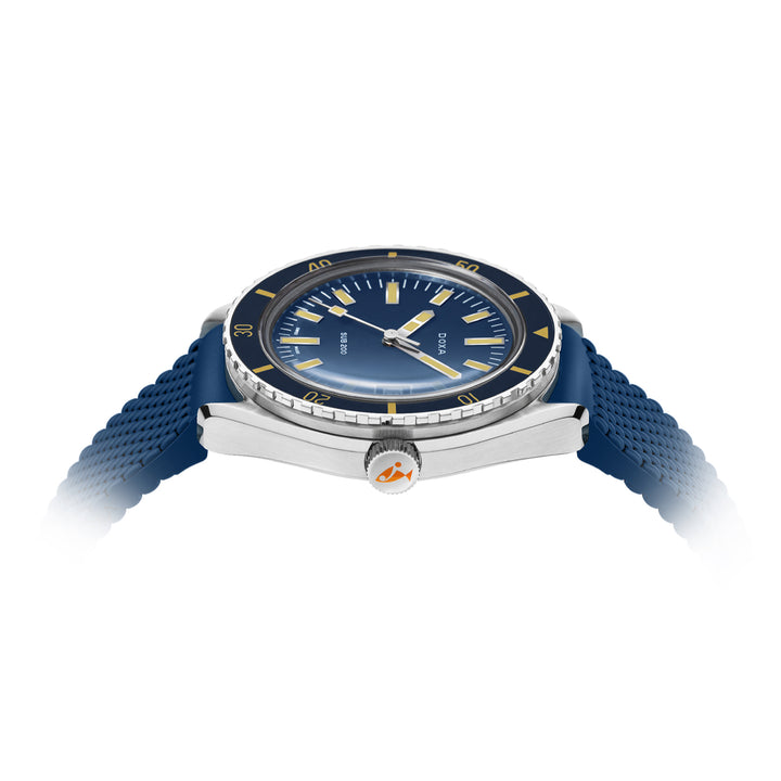 Doxa Men's SUB 200 Caribbean Silver Tone Case Blue Dial Automatic Watch