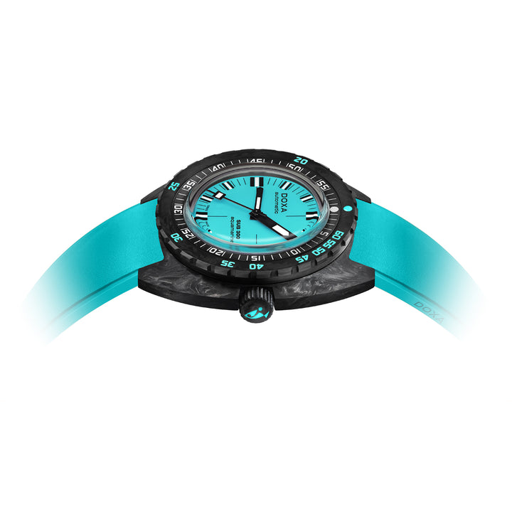 Doxa SUB 300 Carbon Aquamarine Black Tone Case Turquoise Dial Automatic Watch