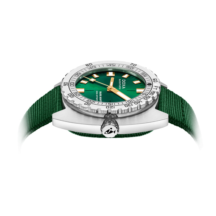 Doxa SUB 300T Sea Emerald Silver Tone Case Green Dial Automatic Watch
