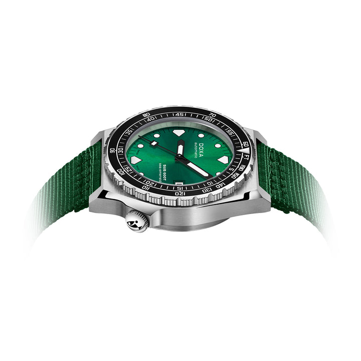 Doxa Men's SUB 600T Sea Emerand Silver Tone Case Green Dial Automatic Watch