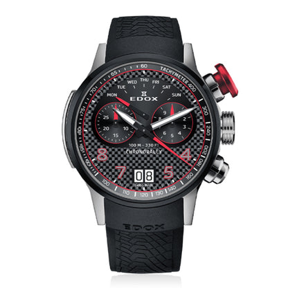 Edox Men's Chronorally Chronograph 45 Watch