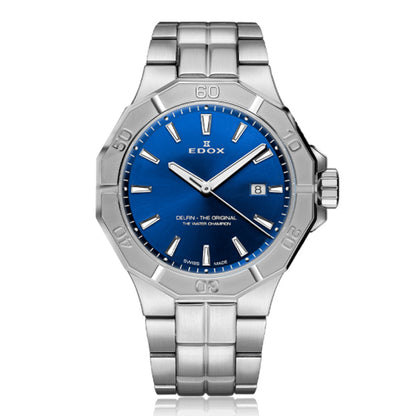 Edox Men's Delfin The Original Date Quartz Watch - 53021-3M-BUIN