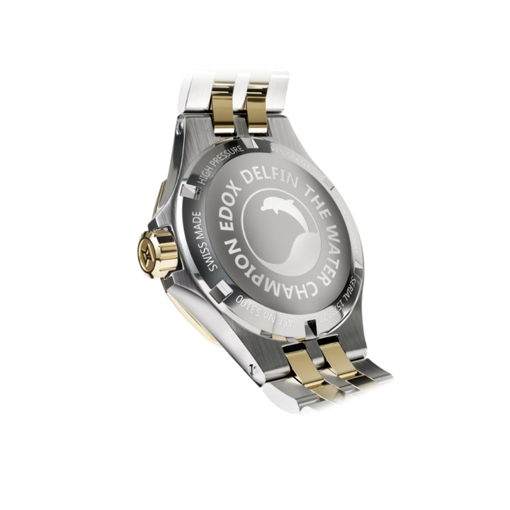 EDOX Women's Delfin Lady Quartz Watch With MOP Dial And Diamond Markers