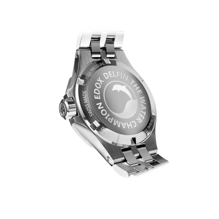EDOX Women's Delfin Lady Quartz Watch With MOP Dial And Diamond Markers