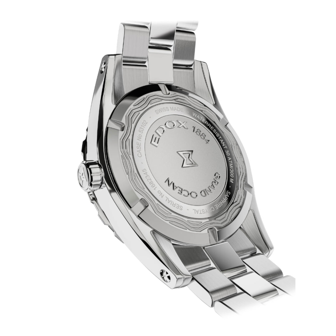 EDOX Men's Grand Ocean Quartz Watch with Silver Dial
