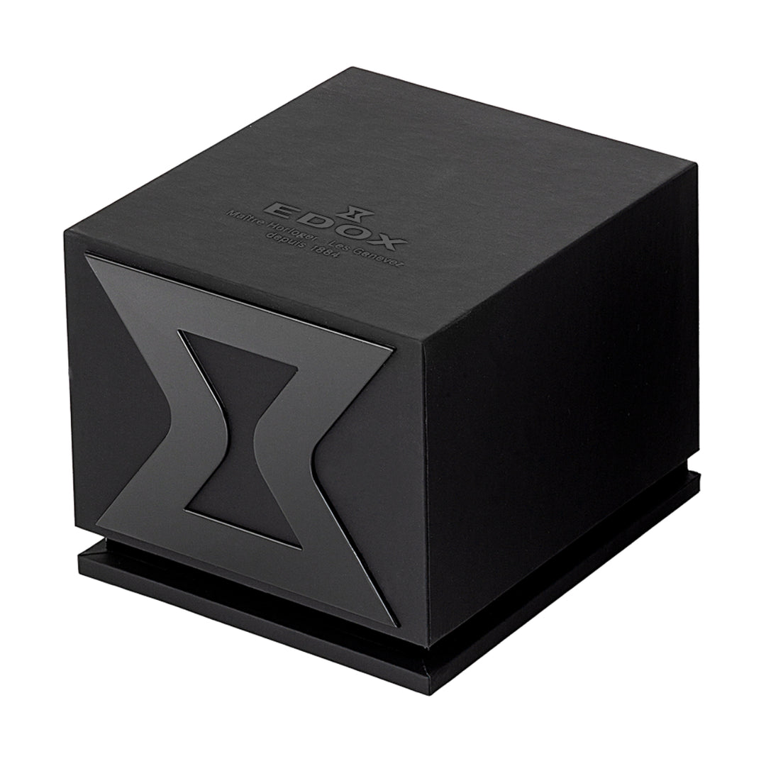 EDOX Men's Neptunian Grande Reserve Automatic Watch with Rubber Strap