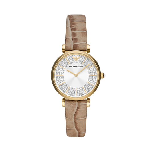 Emporio Armani Starry Night Gold Pro-Planet Leather Women's Watch