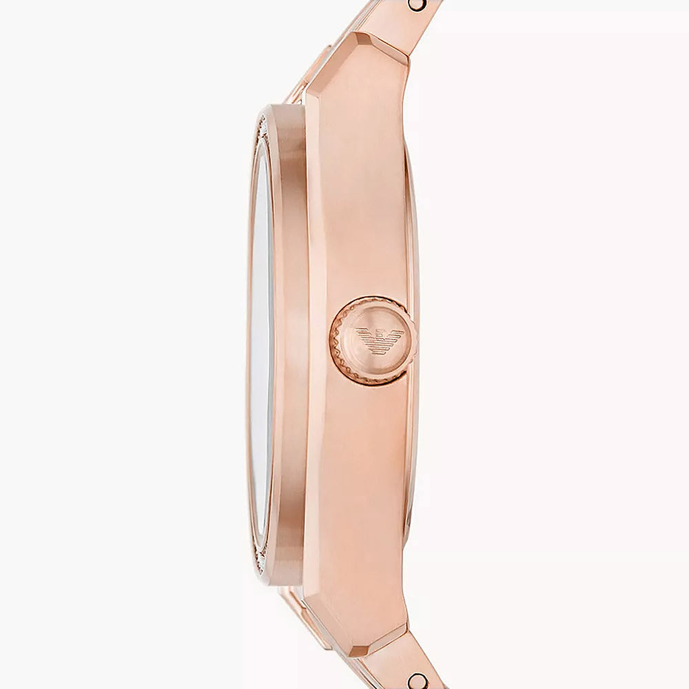 Emporio Armani Federica Rose Gold Stainless Steel Women's Watch