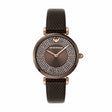 Emporio Armani Three-Hand Brown Leather Watch