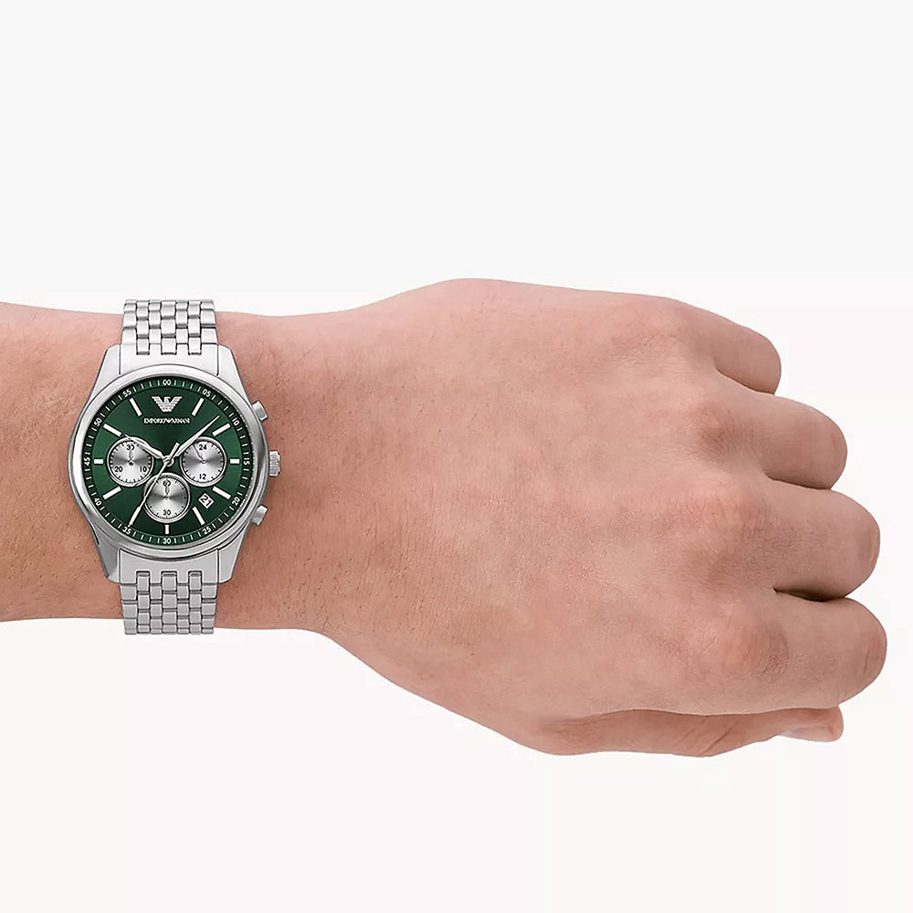 Emporio Armani Antonio Silver Stainless Steel Men's Watch - AR11581