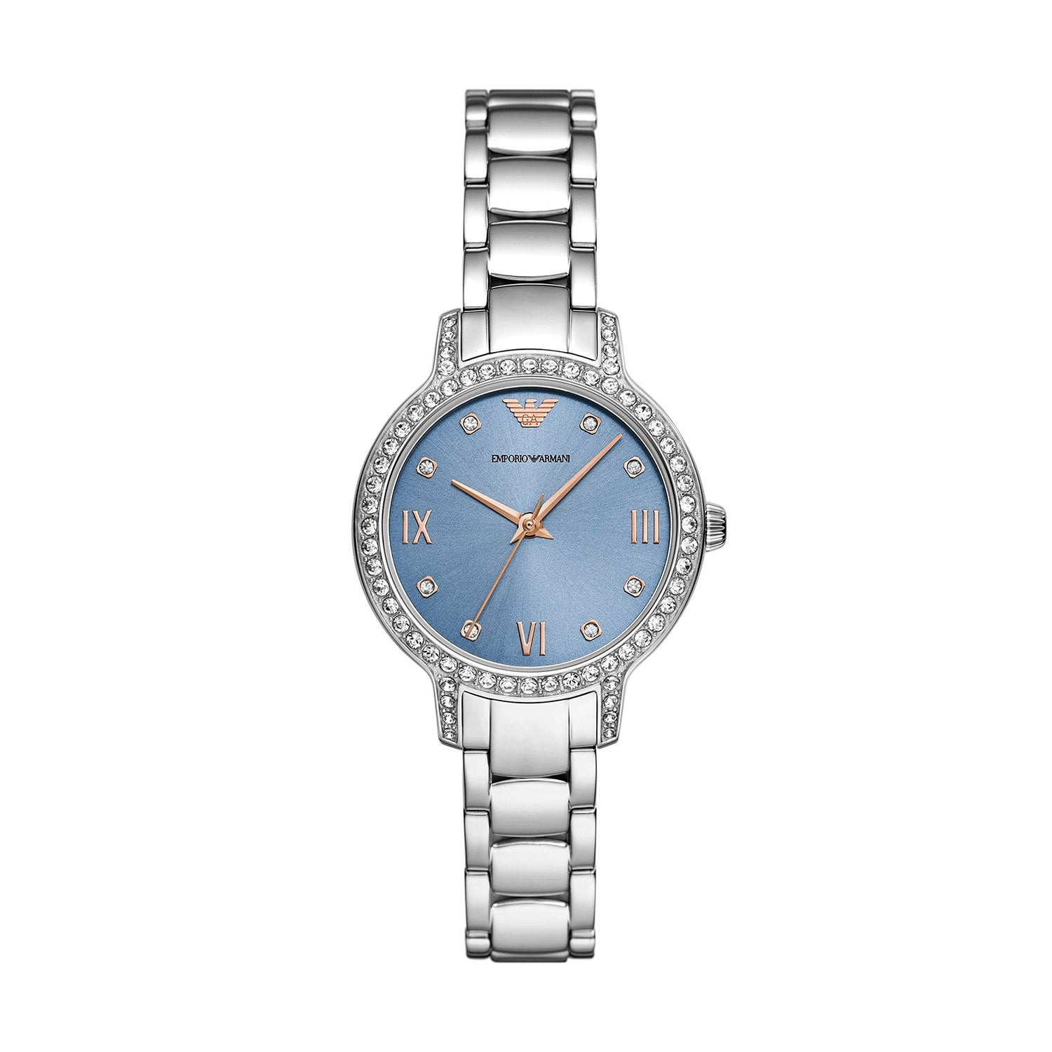 Armani watches women's silver hotsell