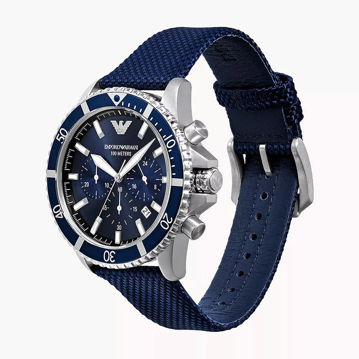 Emporio Armani Diver Silver Stainless Steel Men's Watch