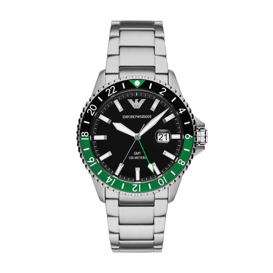 Emporio Armani Diver Silver Stainless Steel Men's Watch