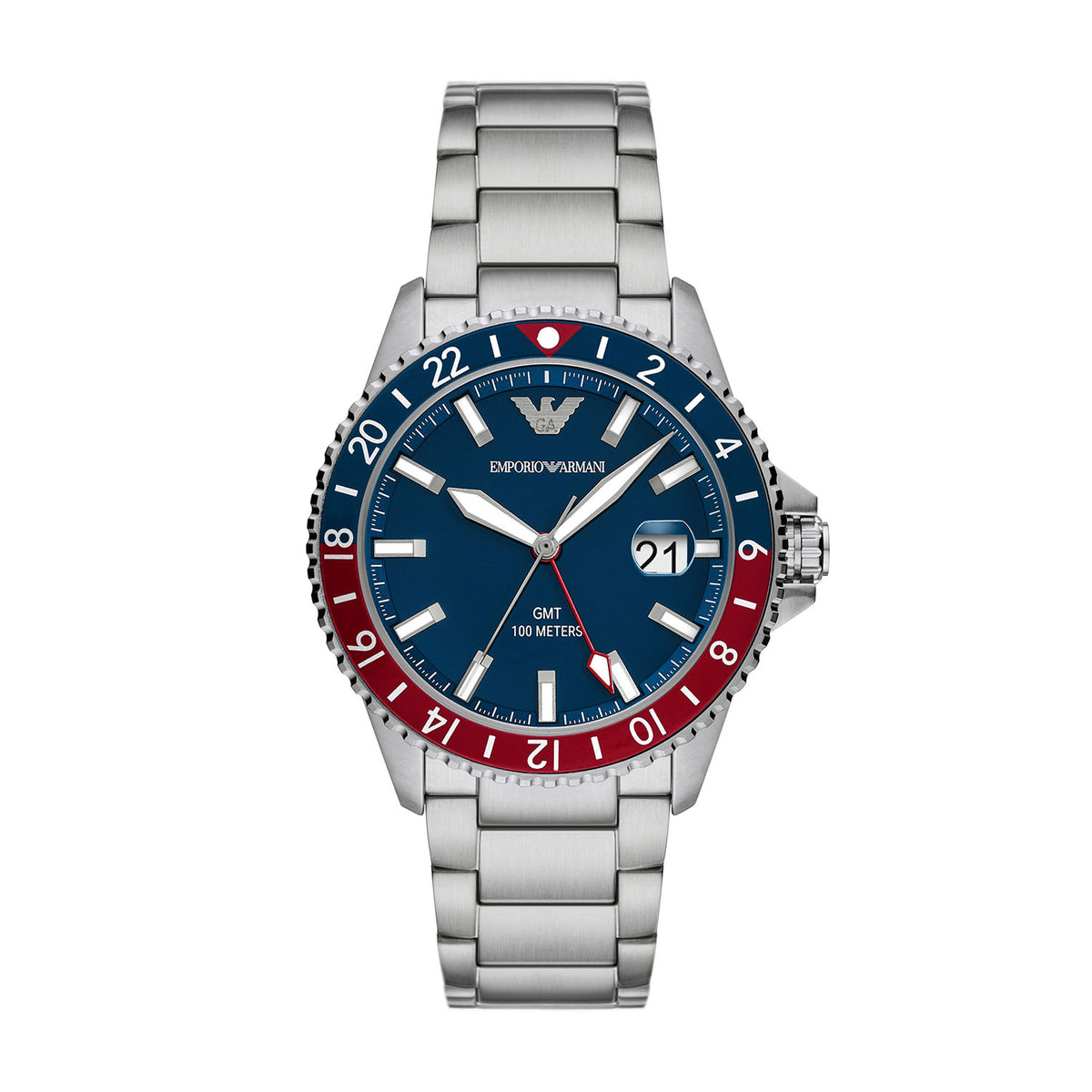 Emporio Armani Diver Silver Stainless Steel Men's Watch